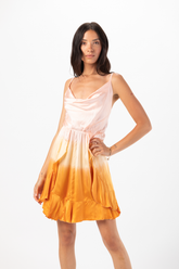 Aura Silk Mini Dress